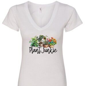 Plant Junkie V-Neck T-Shirt